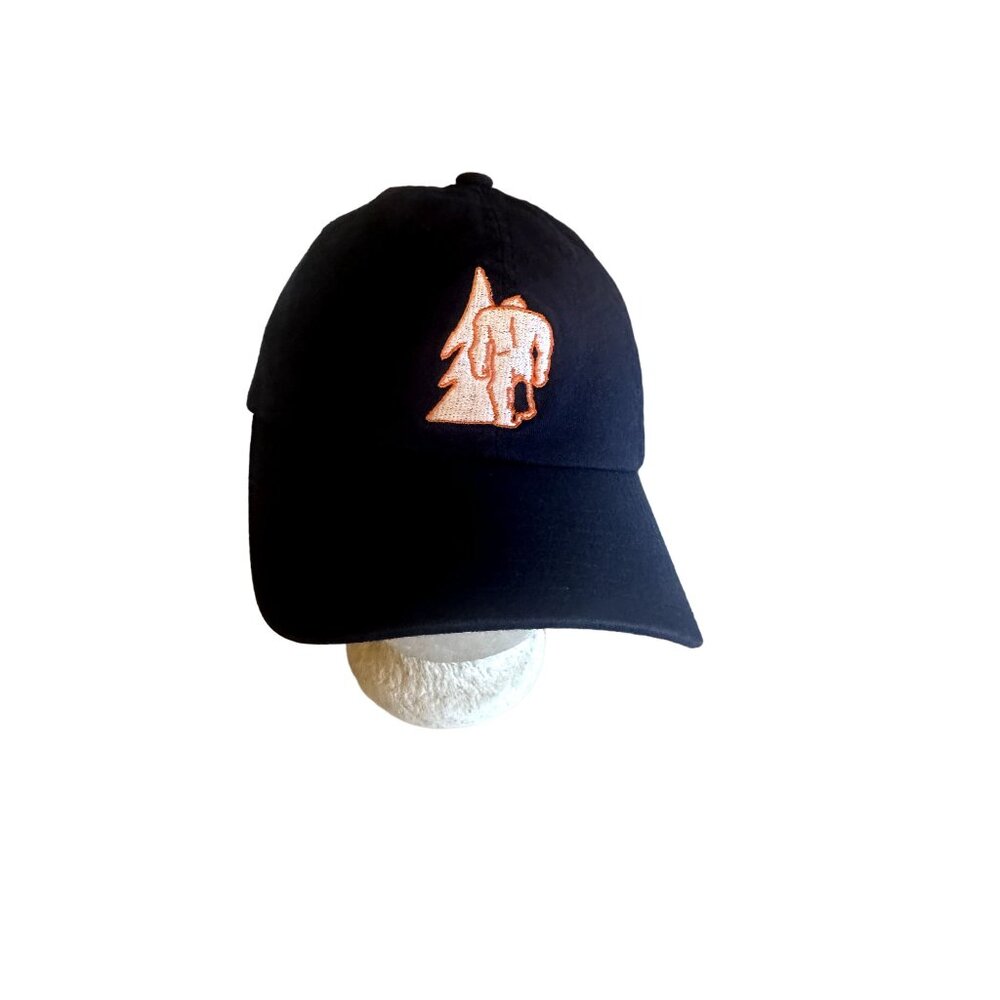 Squatch Bikes & Brews Bigfoot Embroidered Navy Flexfit Hat S-M Brevard